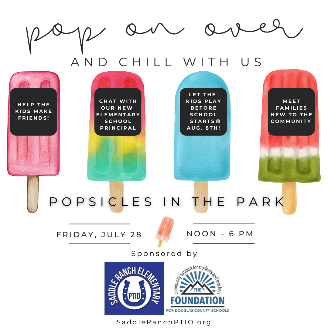 Popsicles in the Park July 28th