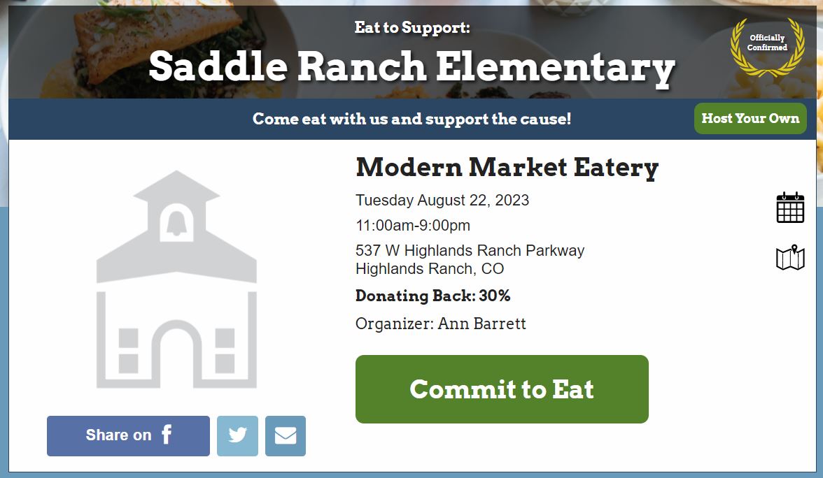 Modern Market donating back 30%