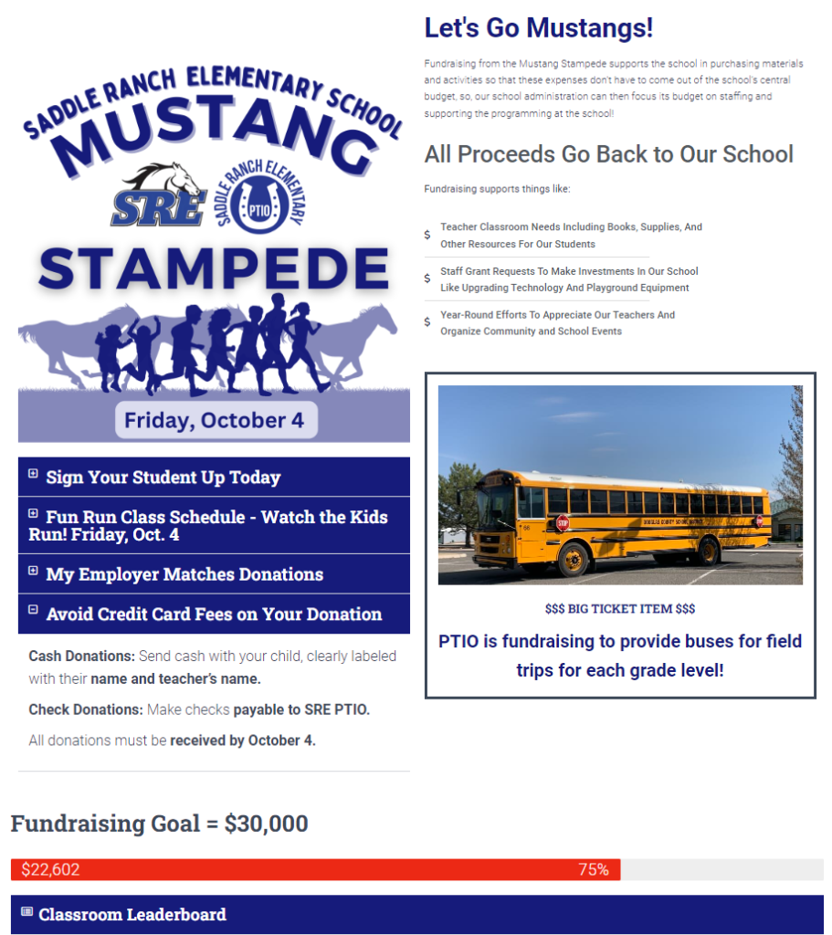 2024 Mustang Stampede Landing Page