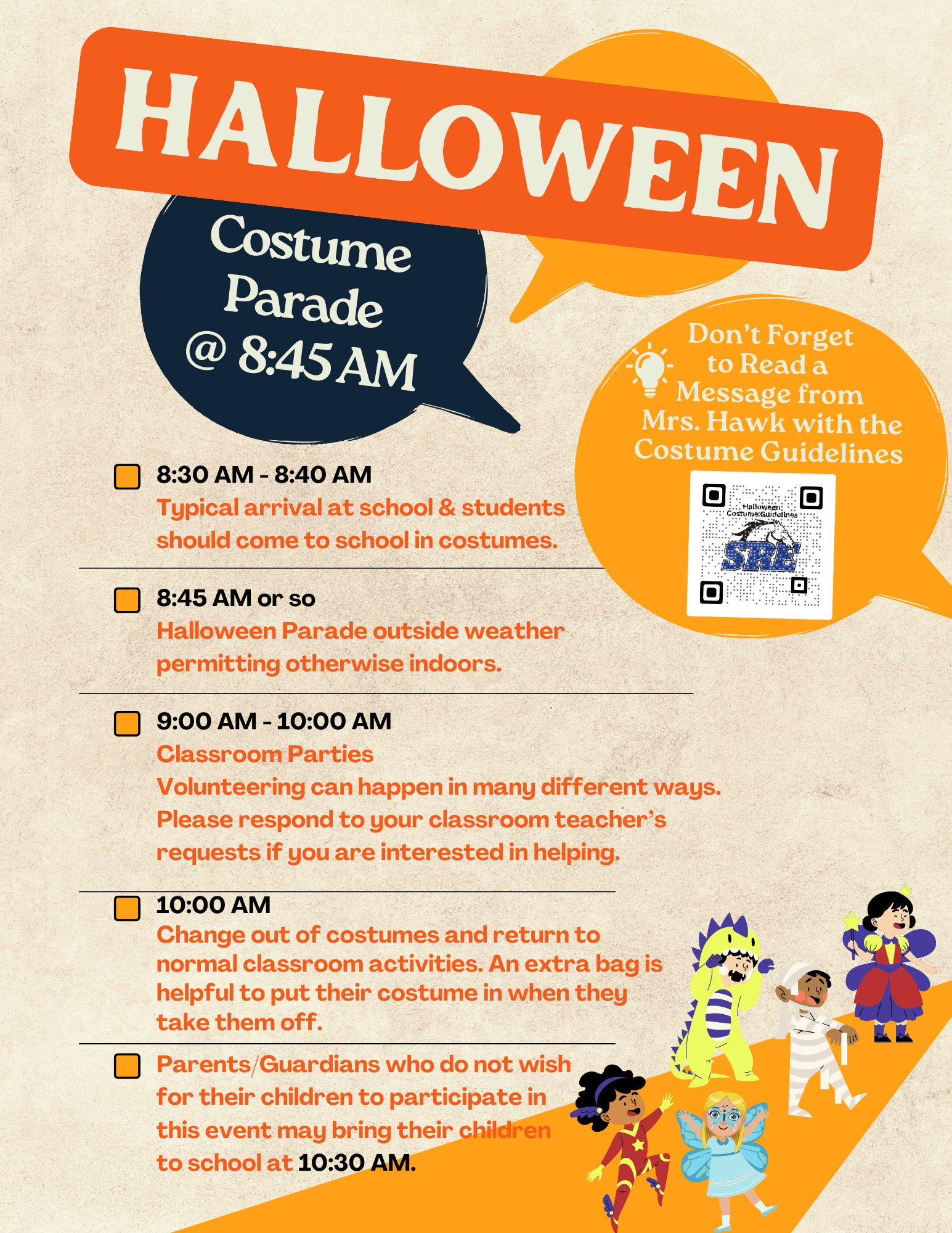 SRE Halloween Guidelines