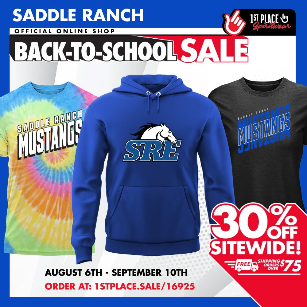 Don't forget to place your orders for the Saddle Ranch back-to-school sale! You'll save 30% off the entire site. These are the lowest the prices will be all year. In addition, all orders over $75 will receive free shipping. Shop Now!